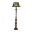 Vintage Chinese-Style Solid Wood & Fabric Floor Lamp