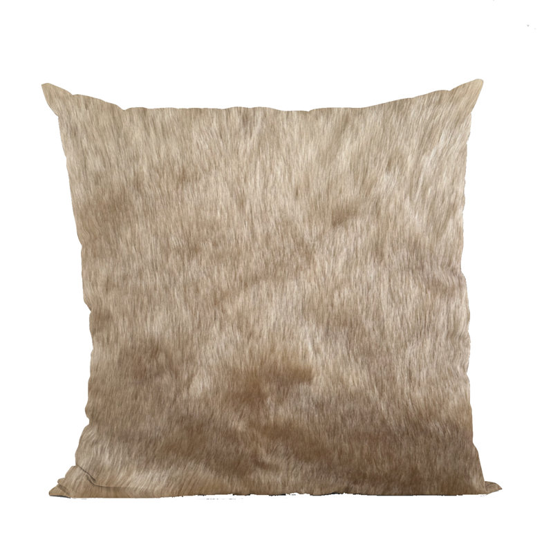 Animal Print Reversible Throw Pillow, 20" x 30", Animal Print, Light Brown/Gold
