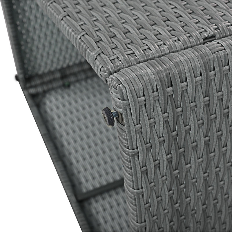 Ensemble de 10 canapés modulaires d'extérieur, Coussin gris clair / structure gris clair