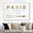 "Paris Road", reproduction d’art textuel sur toile-52033433-52033432