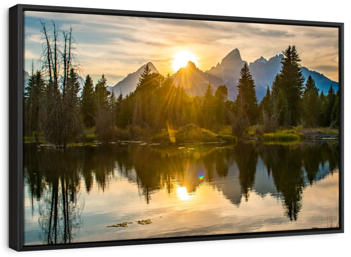 Loon Peak® Nature " Grand Teton Dramatic Sunset " | Wayfair