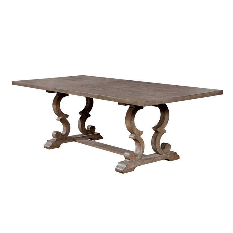 Harjo 40 " Extendable Rectangular Dining Table, Rustic Natural Tone