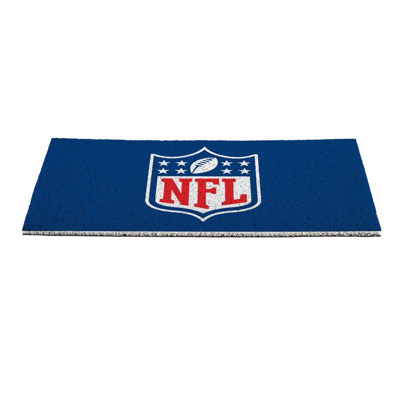 Tapis en PVC pleine couleur, 16 po x 28 po, logo NFL