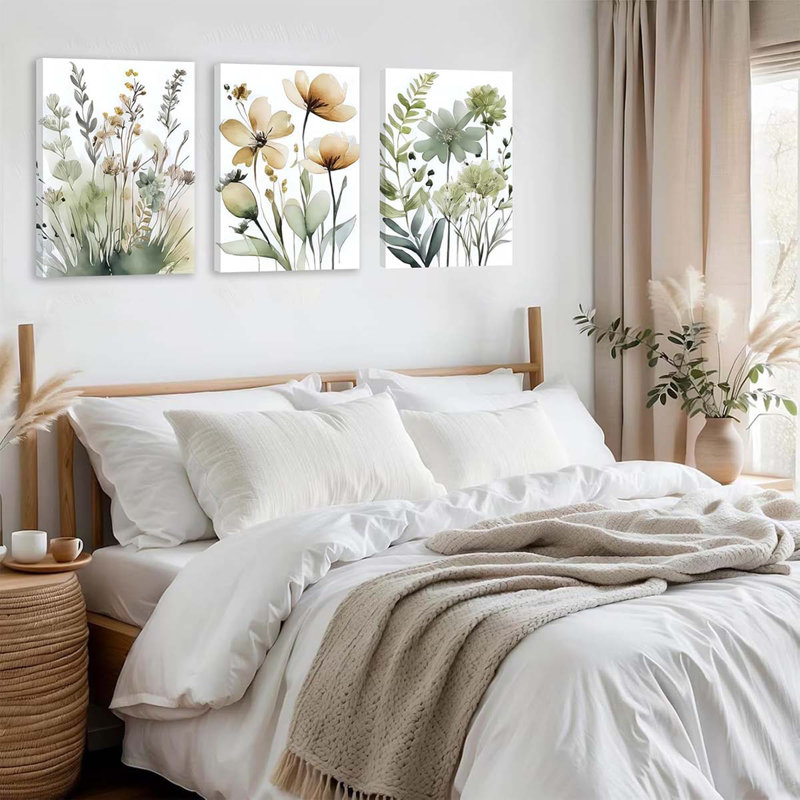 3 Piece Wrapped Canvas Print, 60cm H x 40cm W