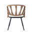 Ensemble contemporain d'extérieur avec chaises en rotin PE et table en bois plastique