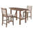 Space-Saving Wood Dining Set with Extendable Drop Leaf Table