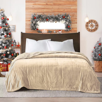 RN-000 Electric Heated Flannel Blanket with Dual Control