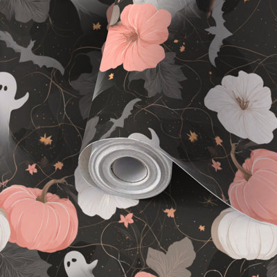 Papier auto-adhésif autocollant et amovible pour Halloween, moderne et autocollant, 24 po x 118 po