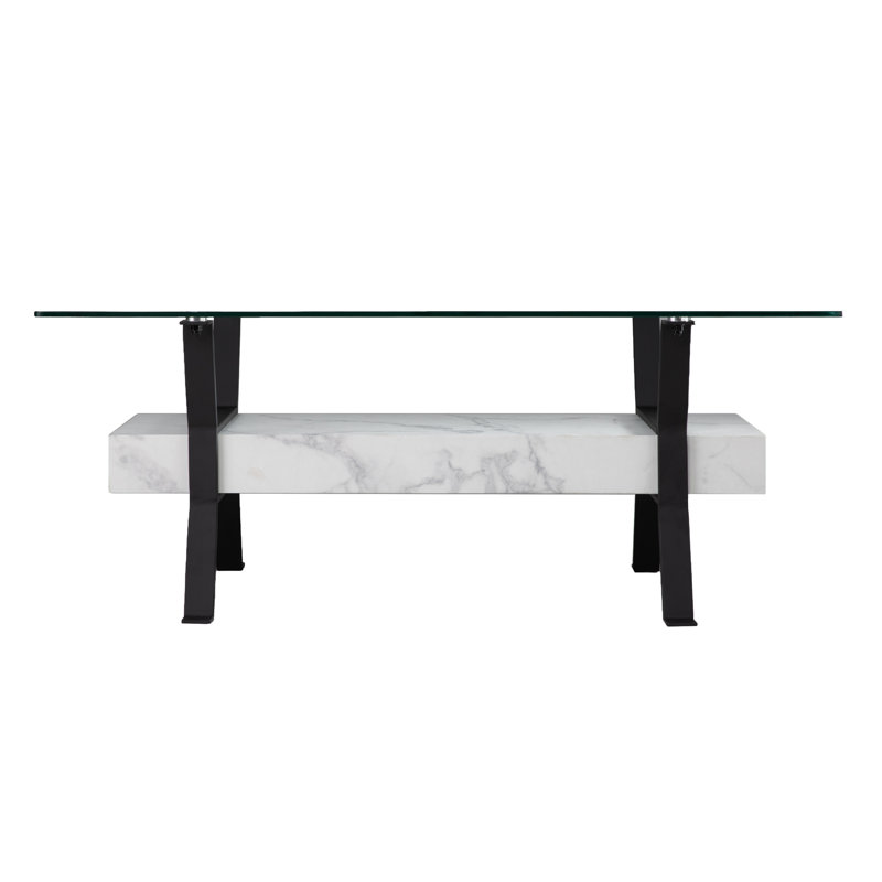 Ferrick Glass Top Coffee Table