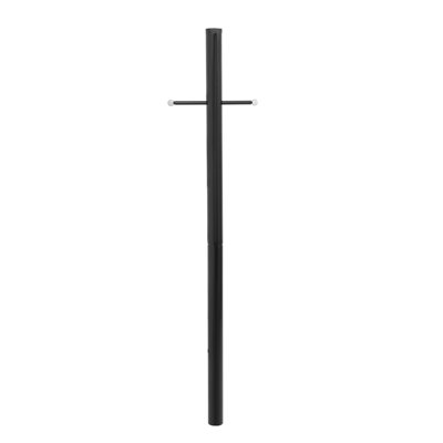 Lampadaire d'extérieur avec bras transversal, lampadaire divisé, lampadaire d'extérieur pour allée, allées, cour avant