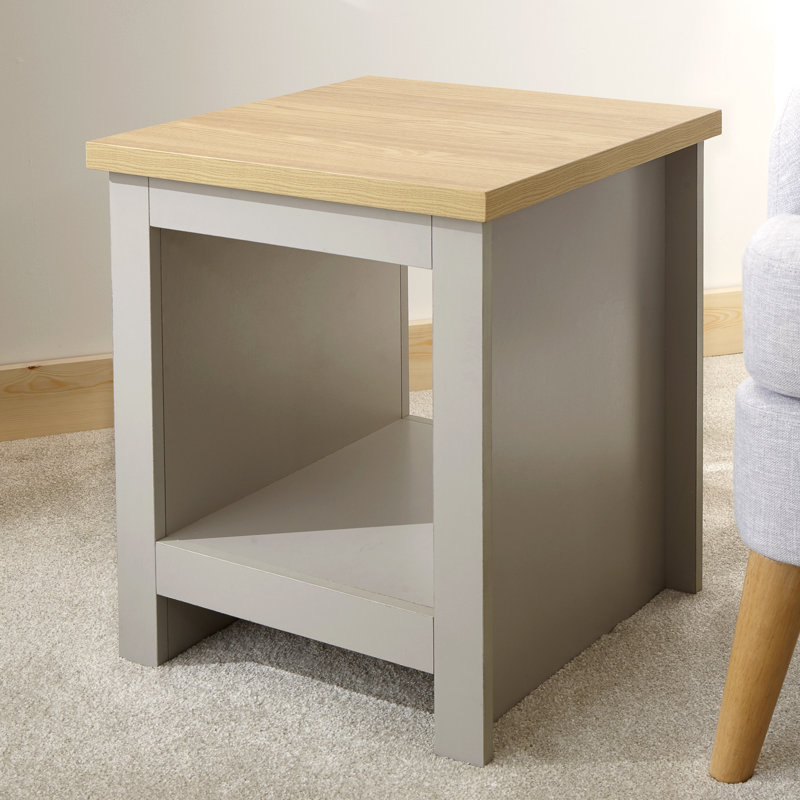Loretta Sled End Table, Grey
