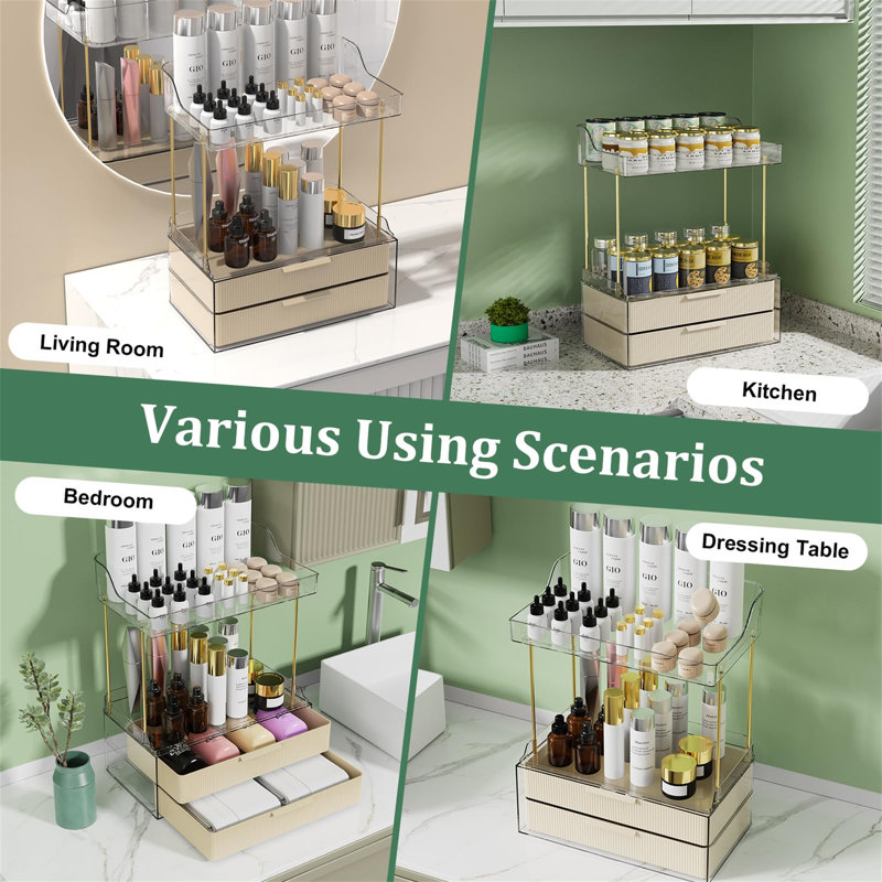 Bakarne Plastic Makeup Organiser