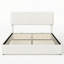 Teddy Fleece Ottoman Bed With Dual-Sided USB-C Charging, European Double (140X200cm) & King (160X200cm) Size, Cream White-641670899