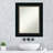 Irmtrude Closed Corner Frame Flat Wall Mirror