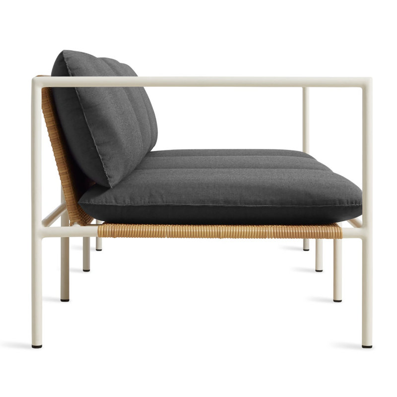 Dog Days Outdoor 3 - Seat Patio Sofa, White, Sunbrella Coal