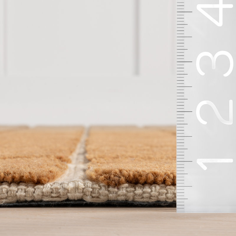  Tapis en laine à carreaux Gretchen, Rectangle 9 pi 6 po x 13 pi 6 po