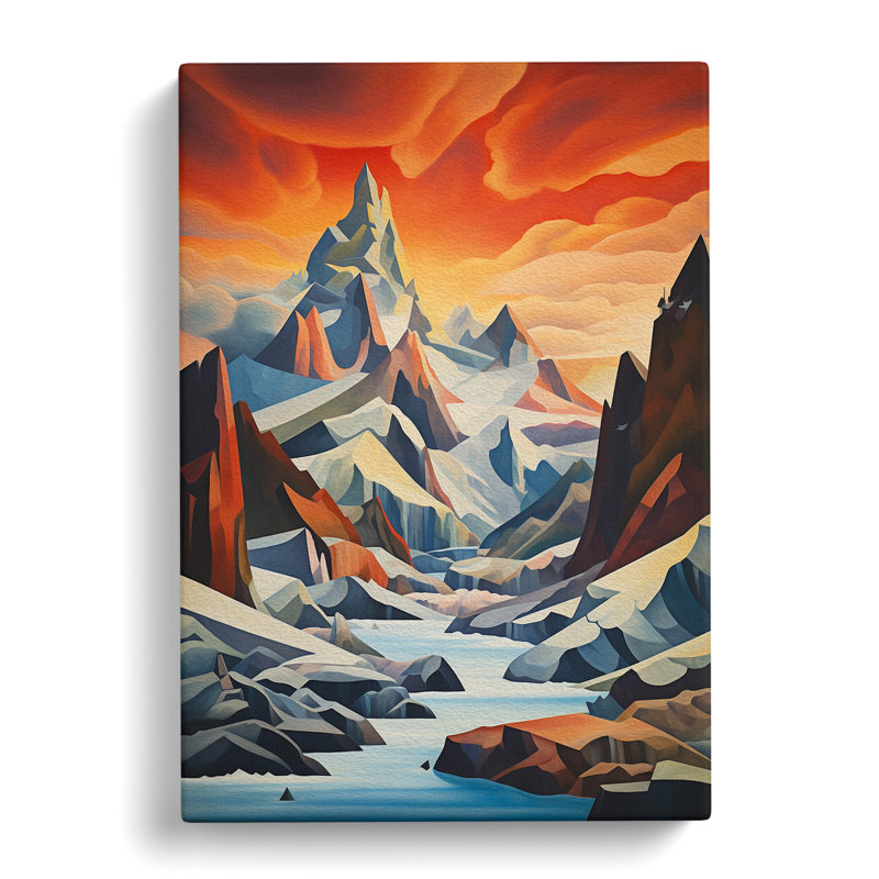 Glacier Dadaism - Wrapped Canvas, 60cm H x 40cm W x 3cm D
