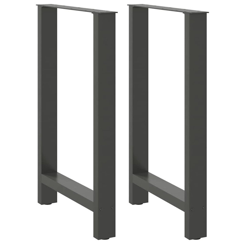 Seaira Coffee Table Legs Steel, Anthracite, 31cm H x 40cm W x 40cm D