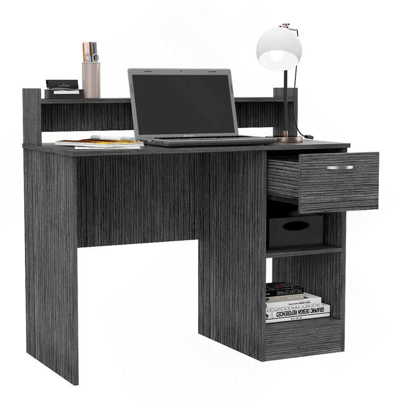 Bureau d'écriture, plusieurs tablettes, un tiroir