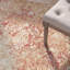 Tapis bleu foncé/crème en laine tissé à la machine Thora-22758200