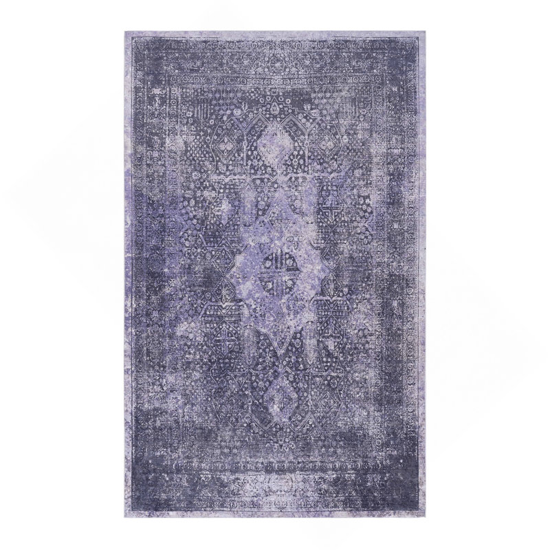 Tapis anthracite lavable, Rectangle 6 pi x 9 pi