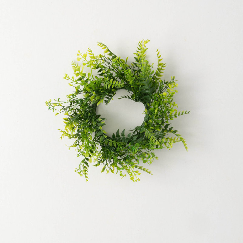 Rincon Faux Fern Plastic 10.5'' Wreath