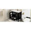 Meuble-lavabo noir de 76 cm (30 po) avec tiroir spacieux. Bois véritable et matériaux nobles, lavabo en céramique et grand meuble-lavabo, style vintage. Finition, construction et trop-plein inclus.