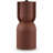 Maya Table Lamp, White Drum Shade, Brick Red Hourglass Base, 28 Inch