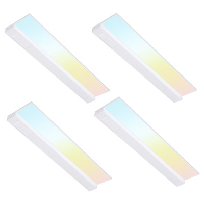 16w 5cct Led Under Cabinet Lighting Fits 24-inch Cabinets, Ultra-slim Linkable Under Counter Lights