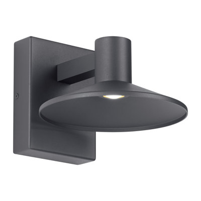 Ash LED Outdoor Armed Sconce