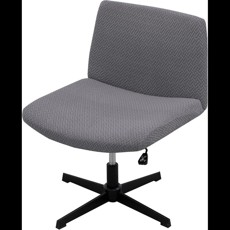 Housse pour fauteuil de bureau Livego, Polyester gris