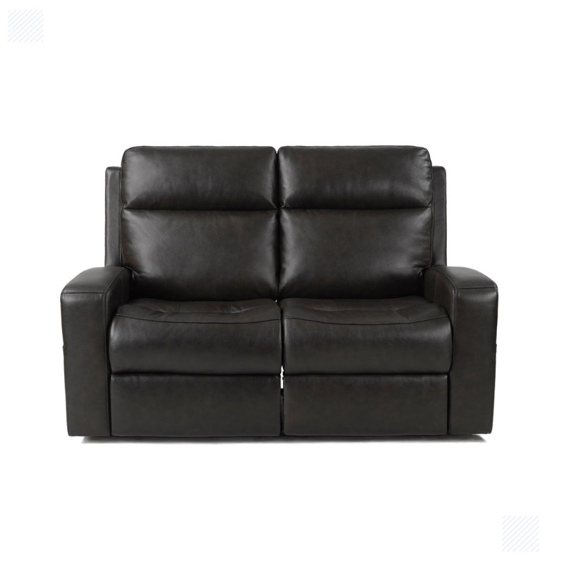 65.5'' Leather Reclining Loveseat