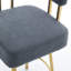 Chaise décorative moderne, chaise d'appoint de salon avec pieds en métal doré, sans roulettes-125536152