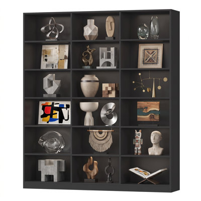 Azarias 59.1'' W X 72.1'' H 6-Tier Bookcase