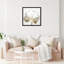 «Gold and Light Floral II» blanc - peinture encadrée sur papier-68785473-68785465