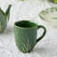 Ensemble de 4 tasses 3D Le Jardin chou vert - Tasses à café et à thé en grès Heirloom Majolica