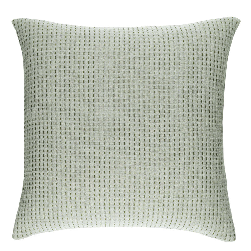 Pick Stitch Matelasse Sham, Euro, Evergreen