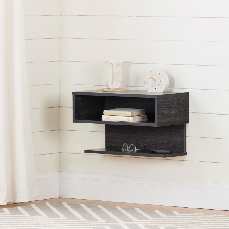 Sazena Nightstand, Gray Oak