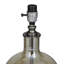Lampe de table en verre champagne avec abat-jour tambour