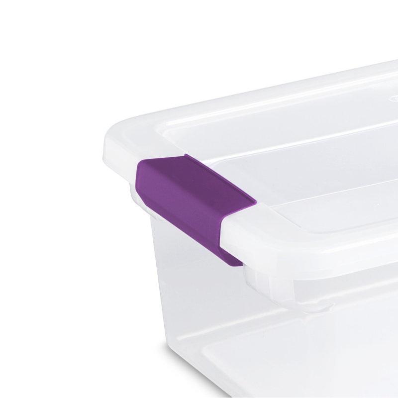 Sterilite Clear View Storage Container Tote w/ Latching Lid
