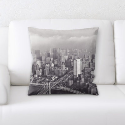 Microsuede Reversible Throw Pillow