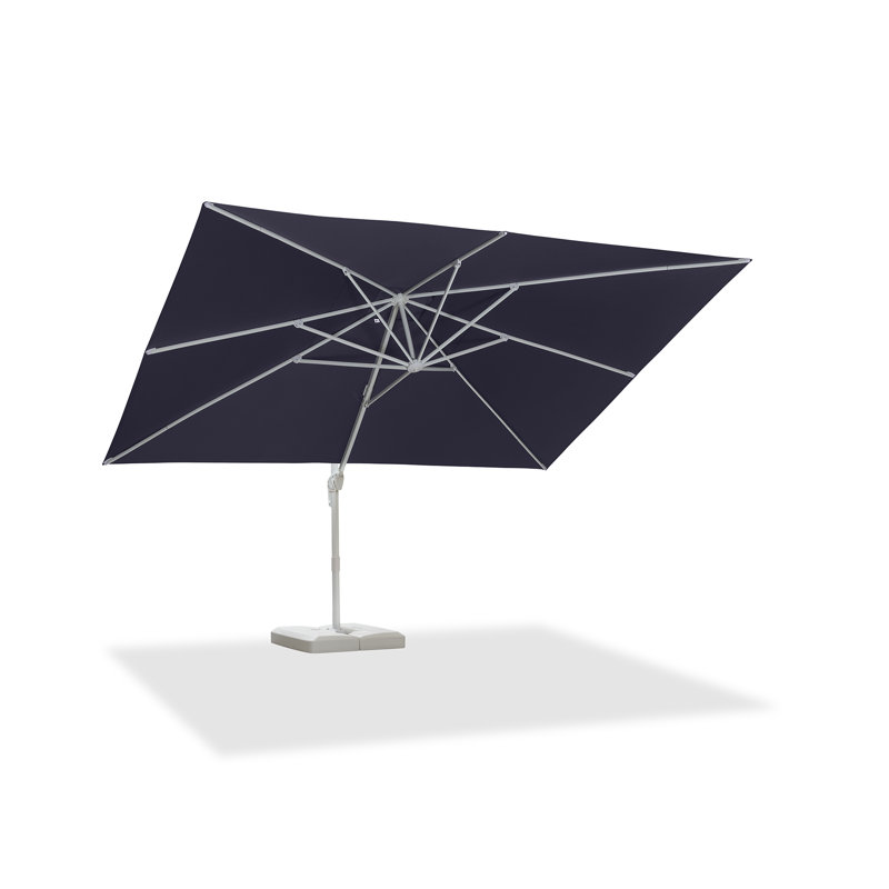 Grand parasol rectangulaire bleu marine 120 po x 156 po Ometa