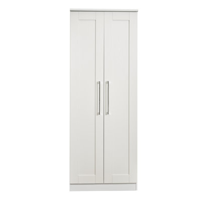 Fully Assembled Ergica York 2 Door Wardrobe