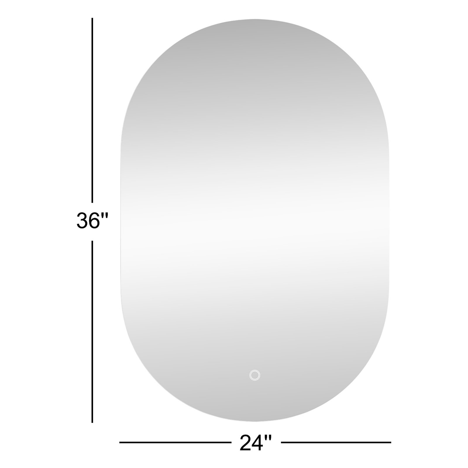 Keiko Aluminum Oval Wall Mirror
