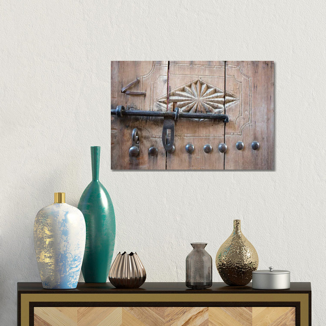 Door. Nizwa, Oman. by Tom Norring - Gallery-Wrapped Canvas Giclée on Canvas