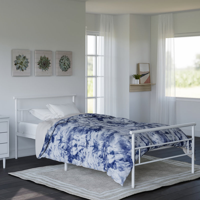 Seattle Metal Twin Bed, White