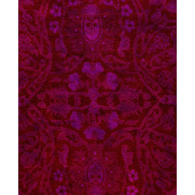 Overdyed One-of-a-Kind 3' 0" X 7' 4" Hand Knotted Area Rug