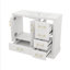 Meuble-lavabo traditionnel 36 po avec lavabo en céramique, armoire de salle de bain avec deux portes à fermeture douce et quatre tiroirs-1021236865