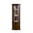 70.87"European-style brown solid wood storage cabinet with corner shelves