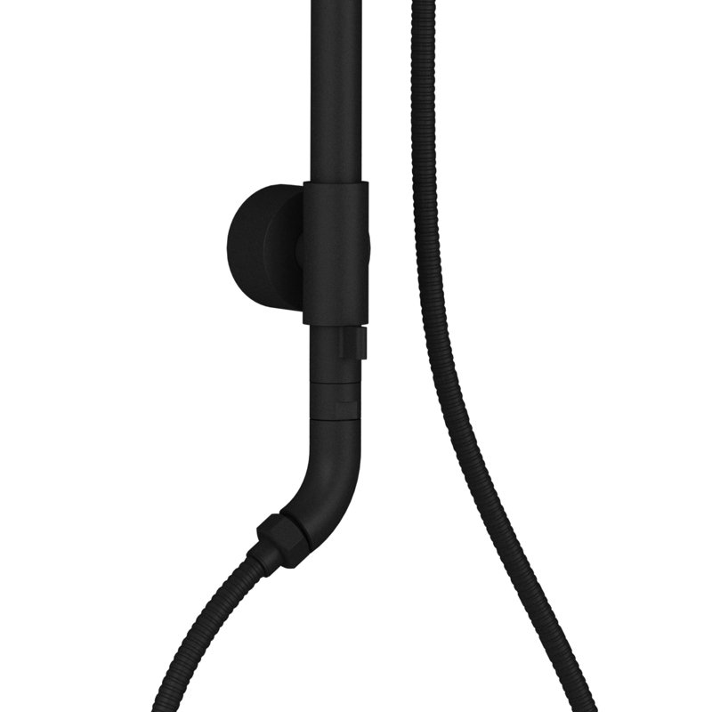 Système de douche en laiton Kona, Noir mat